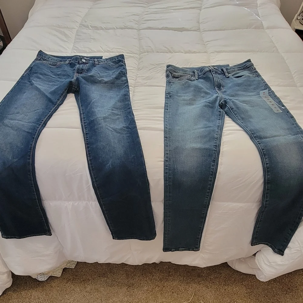 2 Pairs Old Navy Jeans size 16 1 Straight & 1 Skinny nwt. Girls sz tween
